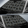 Black Cat Cute Print Pattern Car Sun Shade For Windshield
