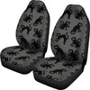 Black Cat Cute Print Pattern Universal Fit Car Seat Covers
