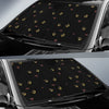 Black Cat Face Print Pattern Car Sun Shade For Windshield
