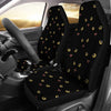 Black Cat Face Print Pattern Universal Fit Car Seat Covers