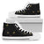 Black Cat Face Print Pattern Women High Top Shoes