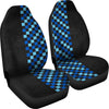 Blue Check Print Universal Fit Car Seat Covers