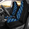 Blue Check Print Universal Fit Car Seat Covers