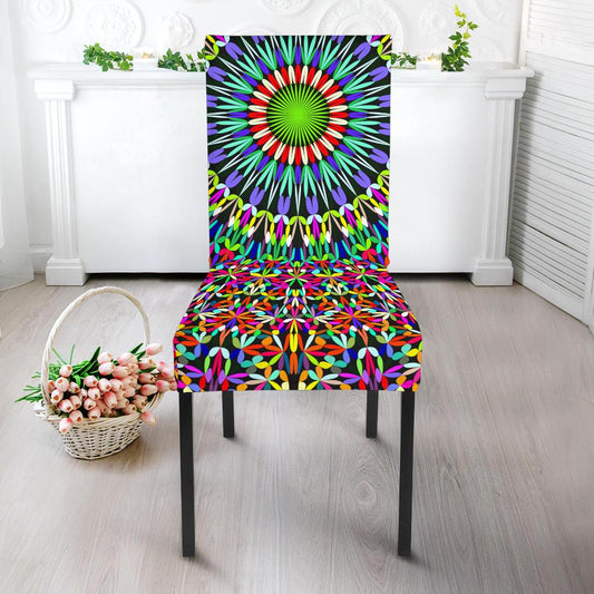 Bohemian Colorful Style Print Dinning Chair Slipper-JTAMIGO.COM