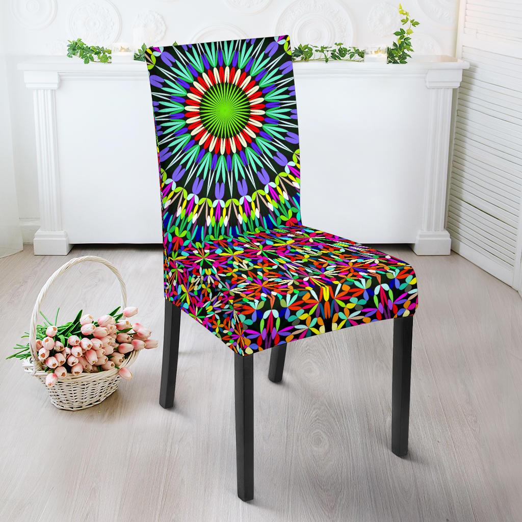 Bohemian Colorful Style Print Dinning Chair Slipper-JTAMIGO.COM