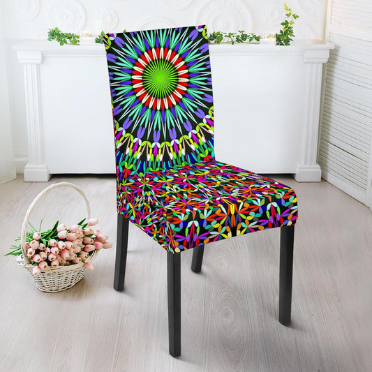 Bohemian Colorful Style Print Dinning Chair Slipper-JTAMIGO.COM