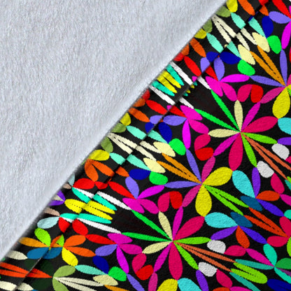 Bohemian Colorful Style Print Fleece Blanket