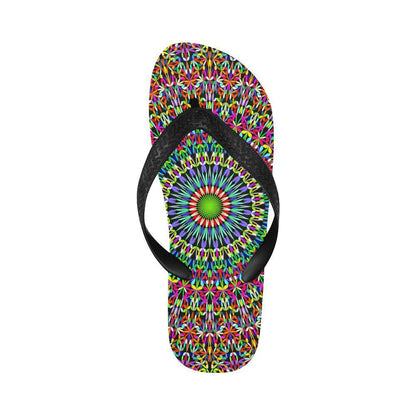 Bohemian Colorful Style Print Flip Flops-JTAMIGO.COM