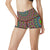 Bohemian Colorful Style Print High Waisted Spandex Shorts-JTAMIGO.COM