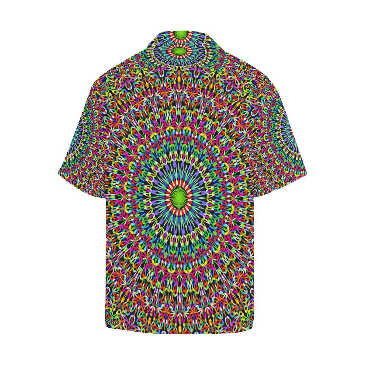 Bohemian Colorful Style Print Men Aloha Hawaiian Shirt