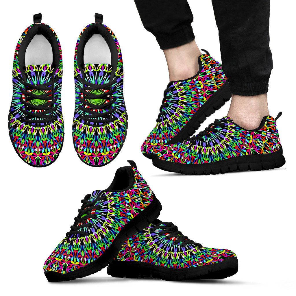 Bohemian Colorful Style Print Men Sneakers Shoes