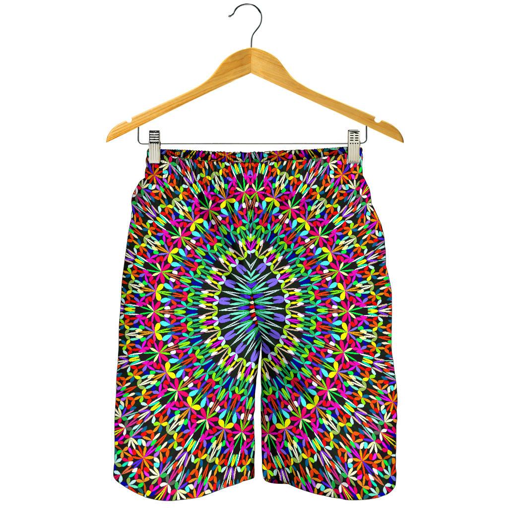 Bohemian Colorful Style Print Mens Shorts-JTAMIGO.COM