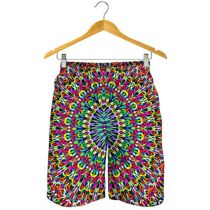 Bohemian Colorful Style Print Mens Shorts-JTAMIGO.COM