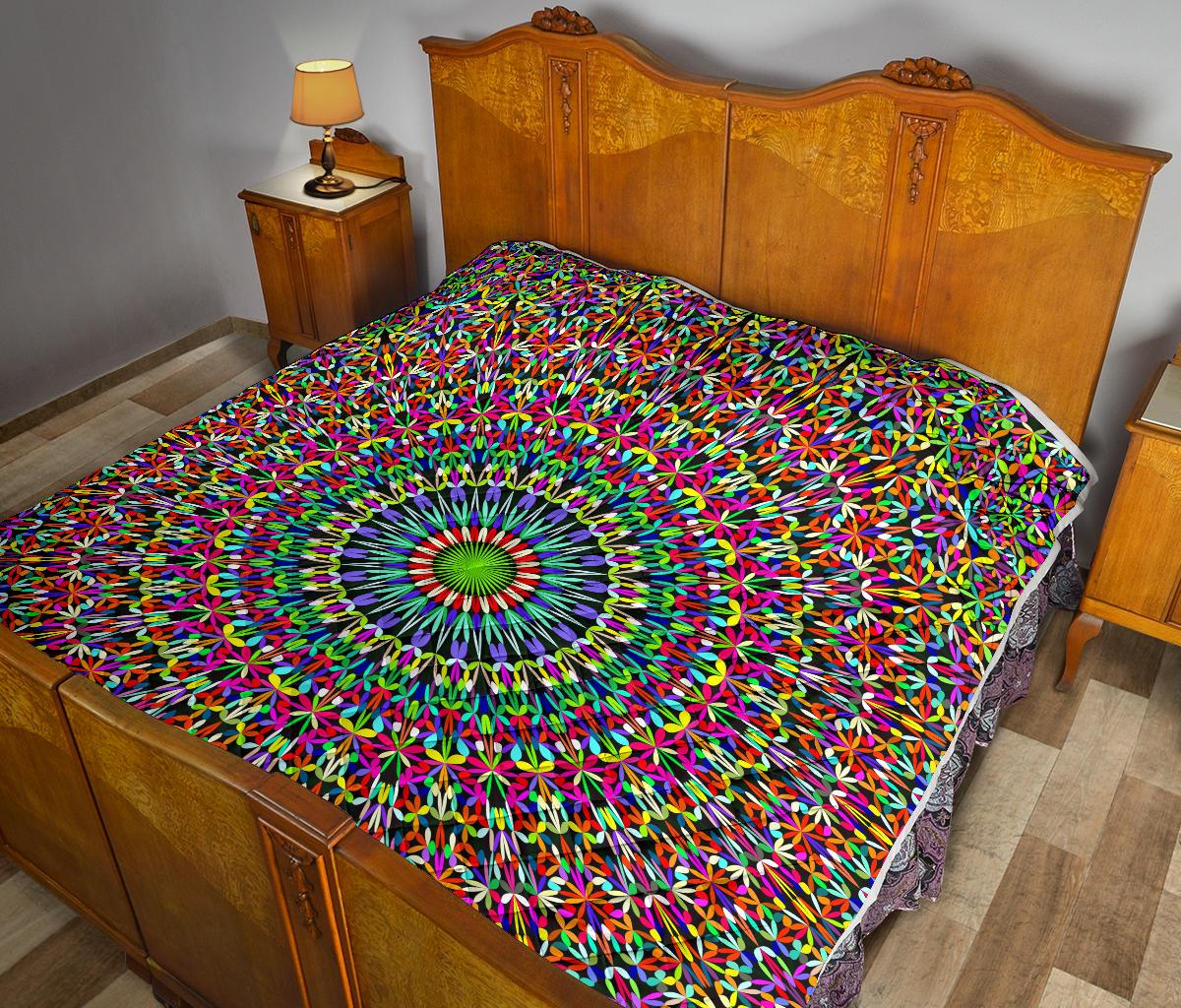 Bohemian Colorful Style Print Premium Quilt-JTAMIGO.COM
