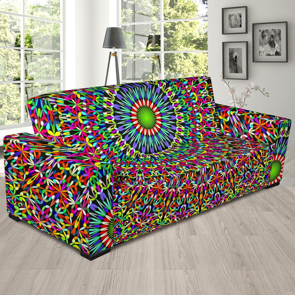 Bohemian Colorful Style Print Sofa Slipcover-JTAMIGO.COM