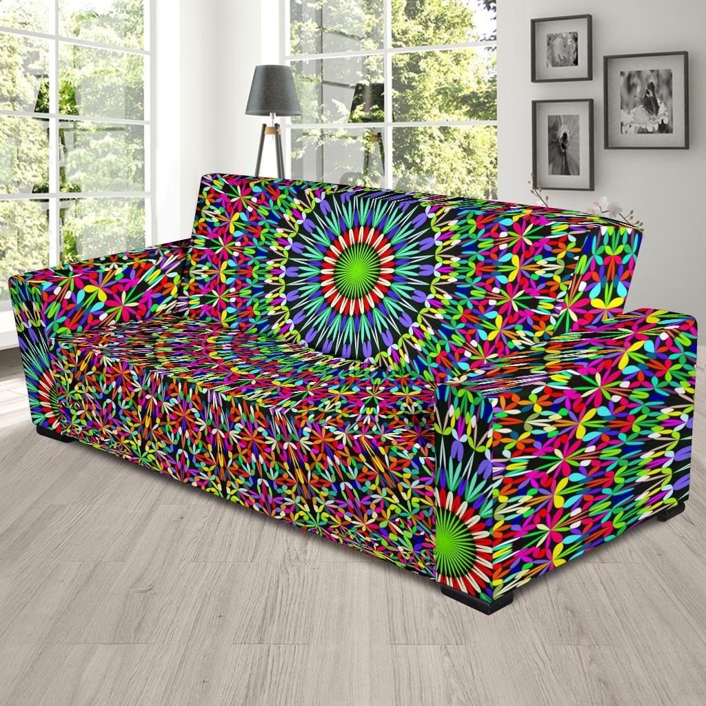 Bohemian Colorful Style Print Sofa Slipcover-JTAMIGO.COM