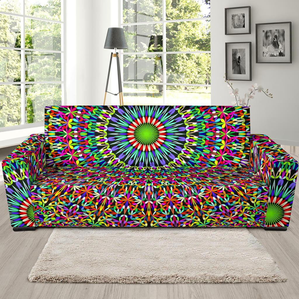 Bohemian Colorful Style Print Sofa Slipcover-JTAMIGO.COM