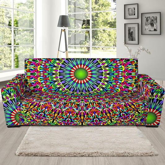 Bohemian Colorful Style Print Sofa Slipcover-JTAMIGO.COM
