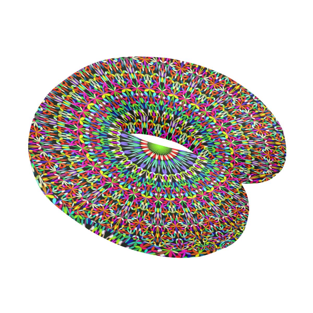 Bohemian Colorful Style Print U-Shaped Travel Neck Pillow-JTAMIGO.COM