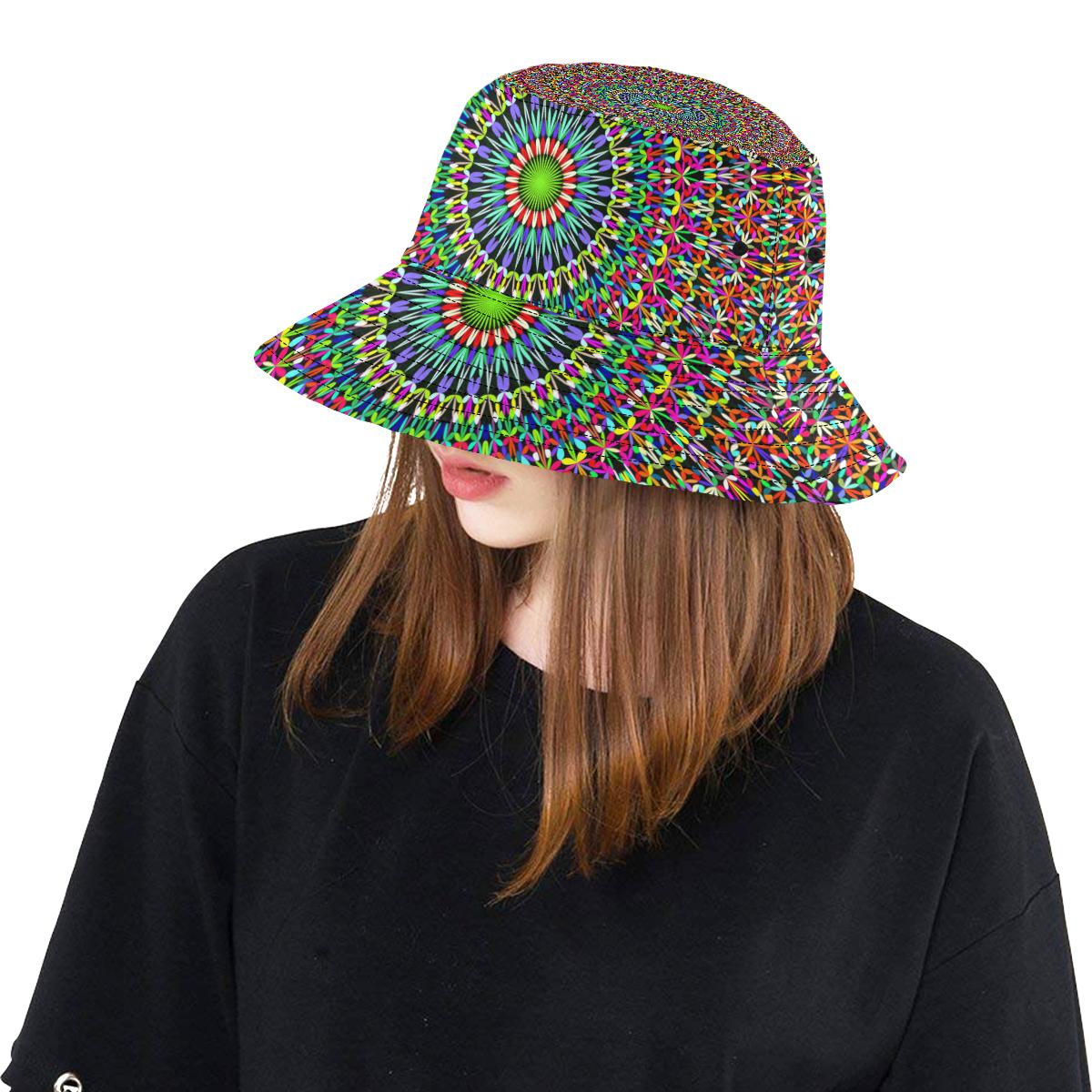 Bohemian Colorful Style Print Unisex Bucket Hat