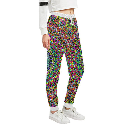 Bohemian Colorful Style Print Unisex Casual Sweatpants (Model L11)-JTAMIGO.COM