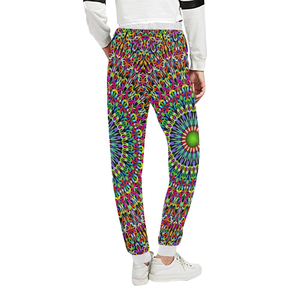 Bohemian Colorful Style Print Unisex Casual Sweatpants (Model L11)-JTAMIGO.COM