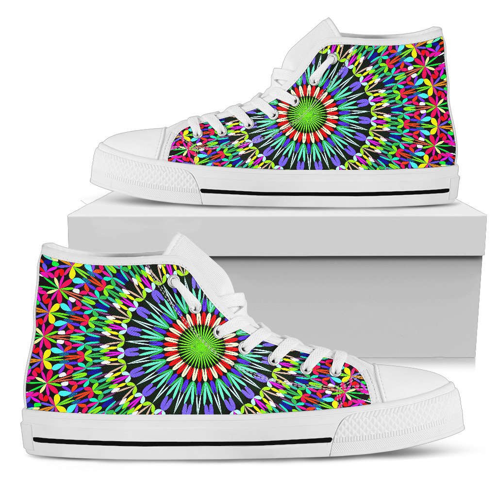 Bohemian Colorful Style Print Women High Top Shoes