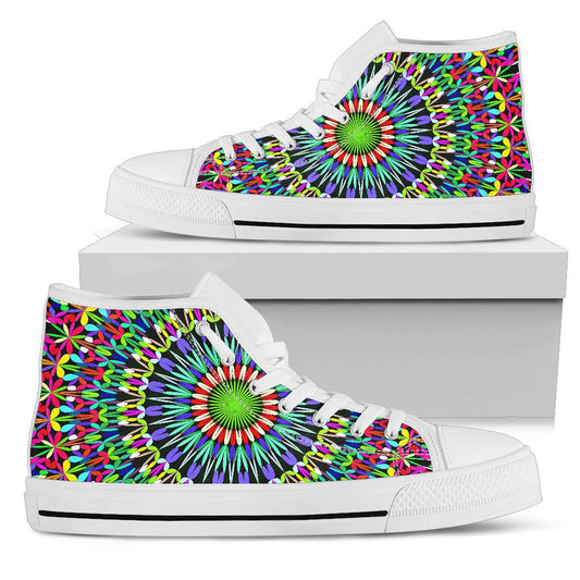 Bohemian Colorful Style Print Women High Top Shoes