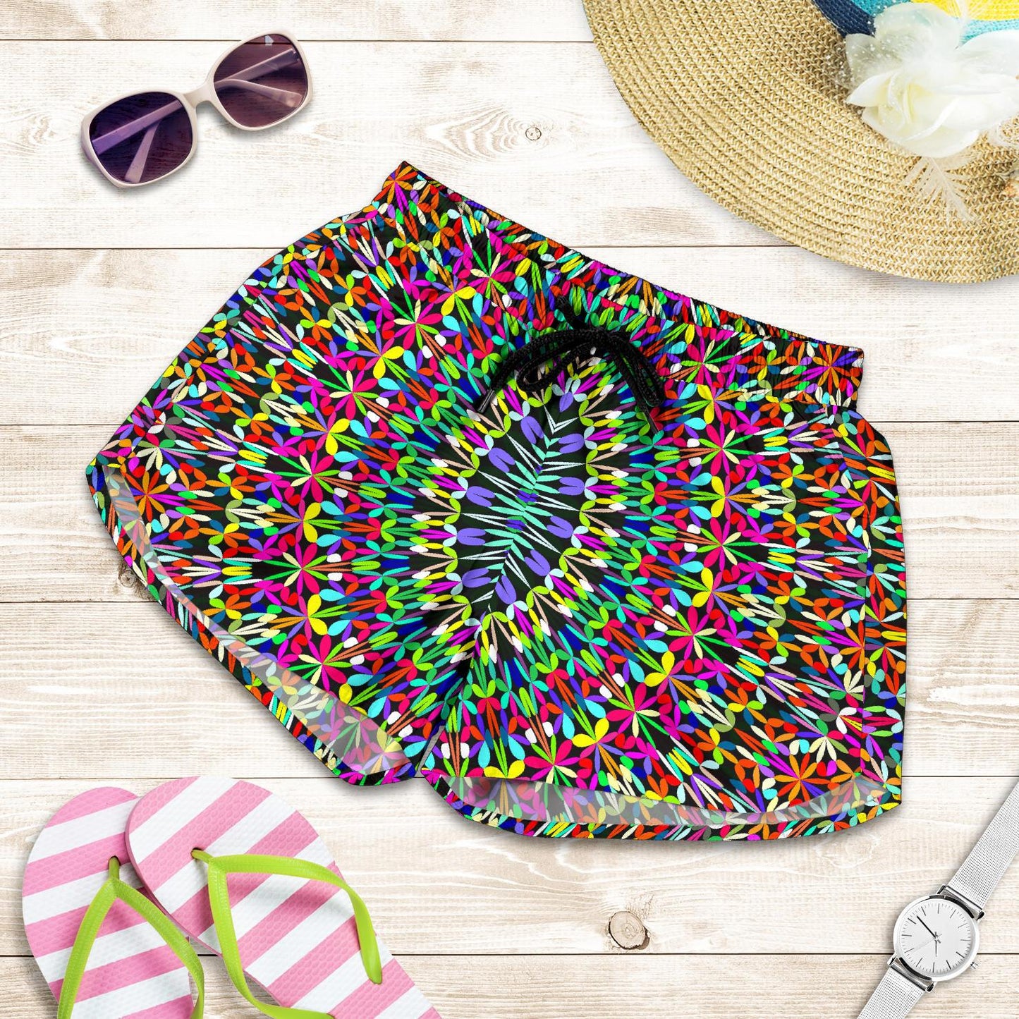 Bohemian Colorful Style Print Women Shorts-JTAMIGO.COM