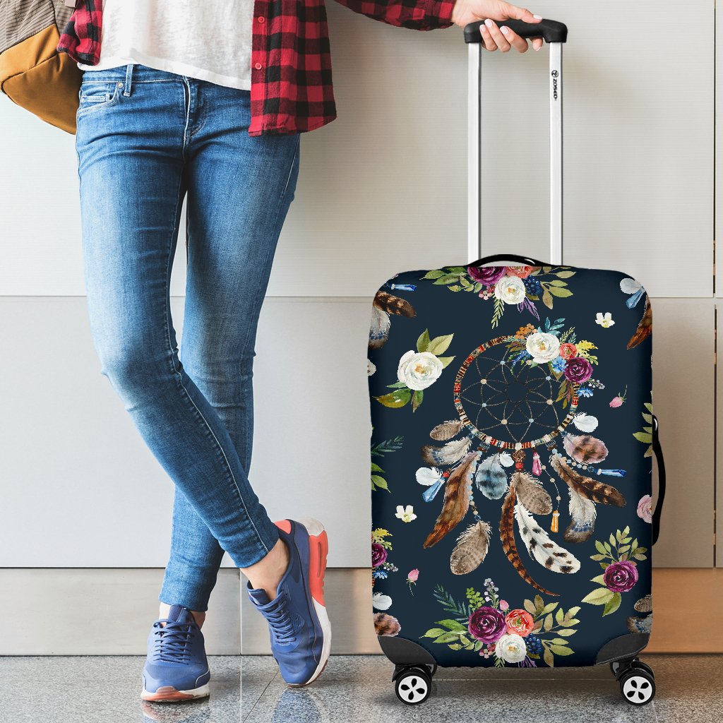 Bohemian Dream Catcher Style Print Luggage Cover Protector