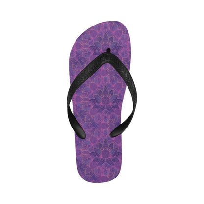 Bohemian Lotus Mandala Style Flip Flops-JTAMIGO.COM