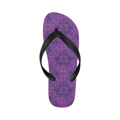 Bohemian Lotus Mandala Style Flip Flops-JTAMIGO.COM