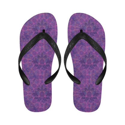 Bohemian Lotus Mandala Style Flip Flops-JTAMIGO.COM