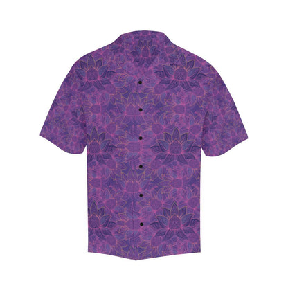 Bohemian Lotus Mandala Style Men Aloha Hawaiian Shirt