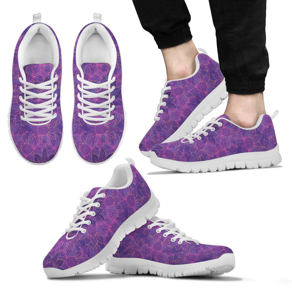 Bohemian Lotus Mandala Style Men Sneakers Shoes