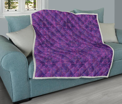 Bohemian Lotus Mandala Style Premium Quilt-JTAMIGO.COM