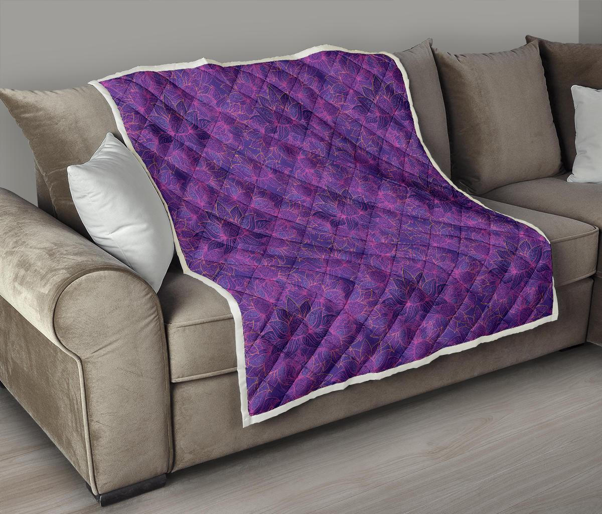 Bohemian Lotus Mandala Style Premium Quilt-JTAMIGO.COM