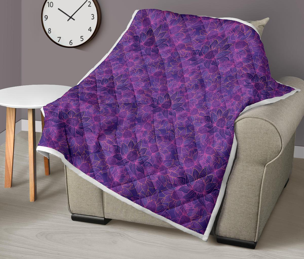 Bohemian Lotus Mandala Style Premium Quilt-JTAMIGO.COM