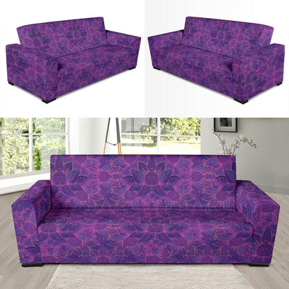 Bohemian Lotus Mandala Style Sofa Slipcover-JTAMIGO.COM