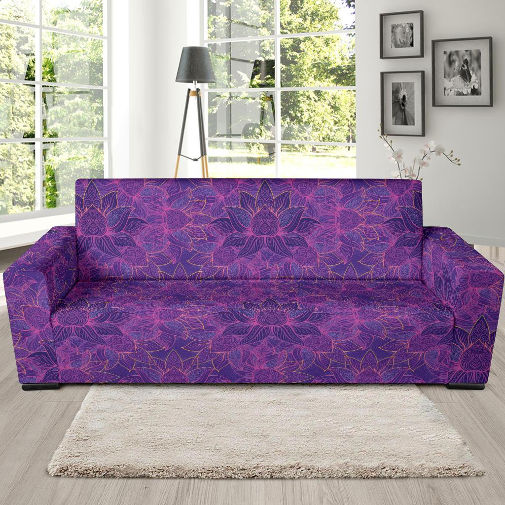 Bohemian Lotus Mandala Style Sofa Slipcover-JTAMIGO.COM