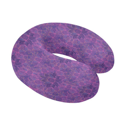 Bohemian Lotus Mandala Style U-Shaped Travel Neck Pillow-JTAMIGO.COM