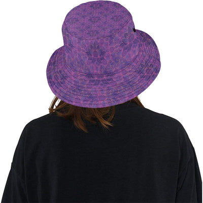 Bohemian Lotus Mandala Style Unisex Bucket Hat