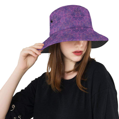 Bohemian Lotus Mandala Style Unisex Bucket Hat