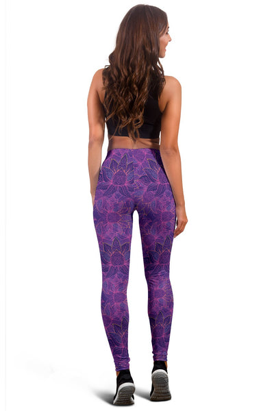 Bohemian Lotus Mandala Style Women Leggings