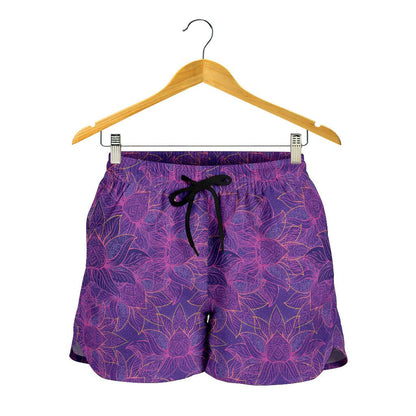 Bohemian Lotus Mandala Style Women Shorts-JTAMIGO.COM