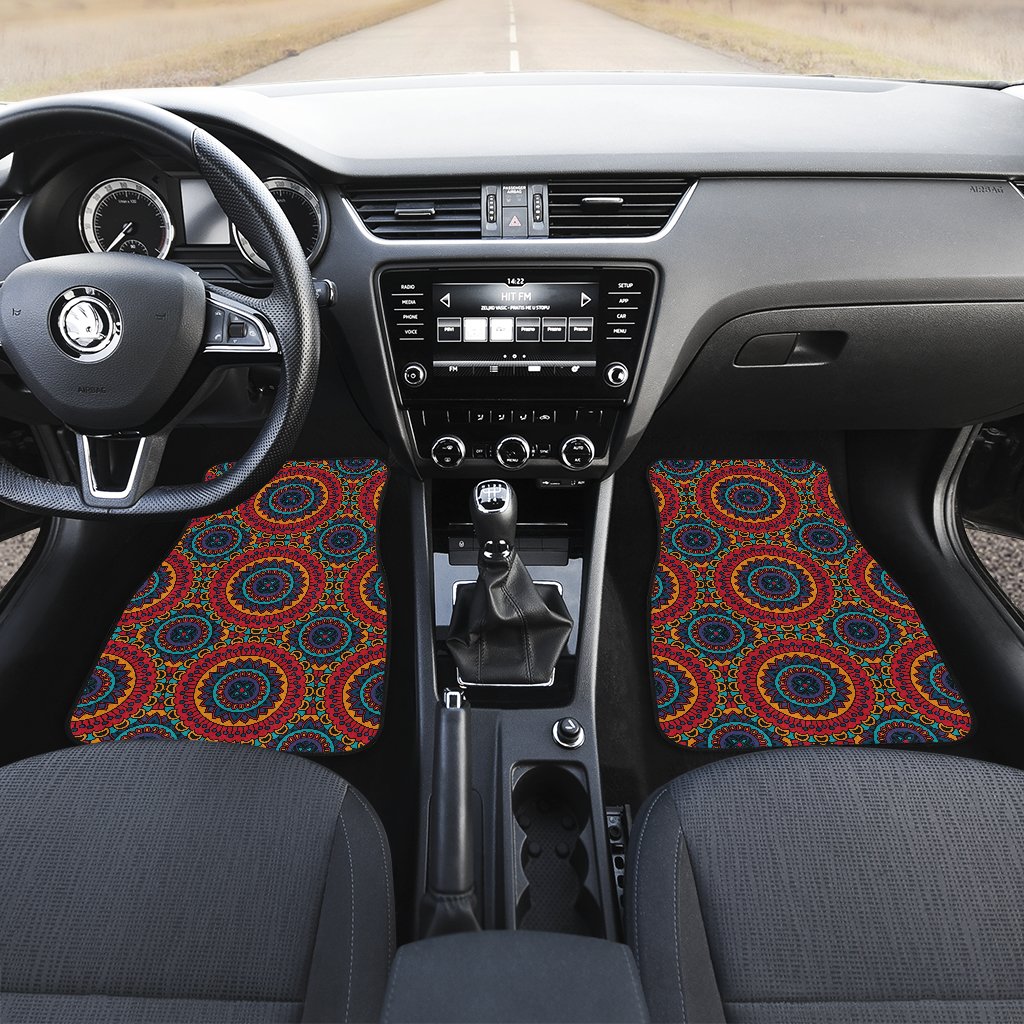 Bohemian Mandala Style Print Car Floor Mats