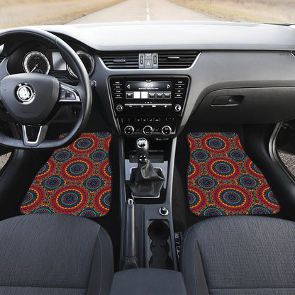 Bohemian Mandala Style Print Car Floor Mats