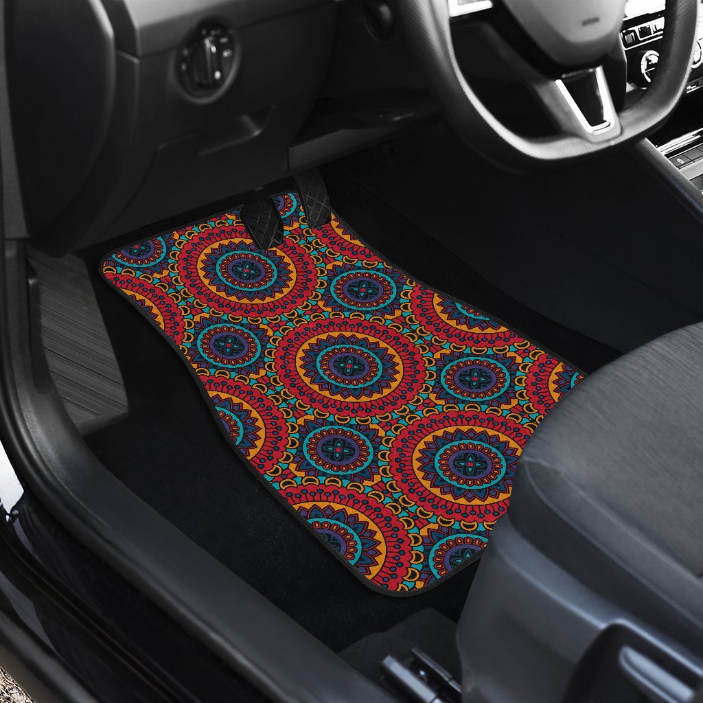 Bohemian Mandala Style Print Car Floor Mats