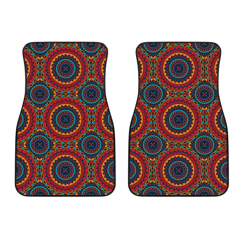 Bohemian Mandala Style Print Car Floor Mats