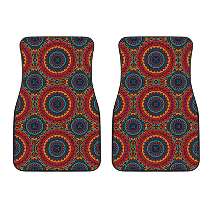 Bohemian Mandala Style Print Car Floor Mats